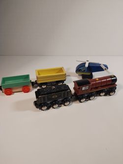 Imaginarium Express Wooden Magnetic Railway Train Cars Brio Thomas
