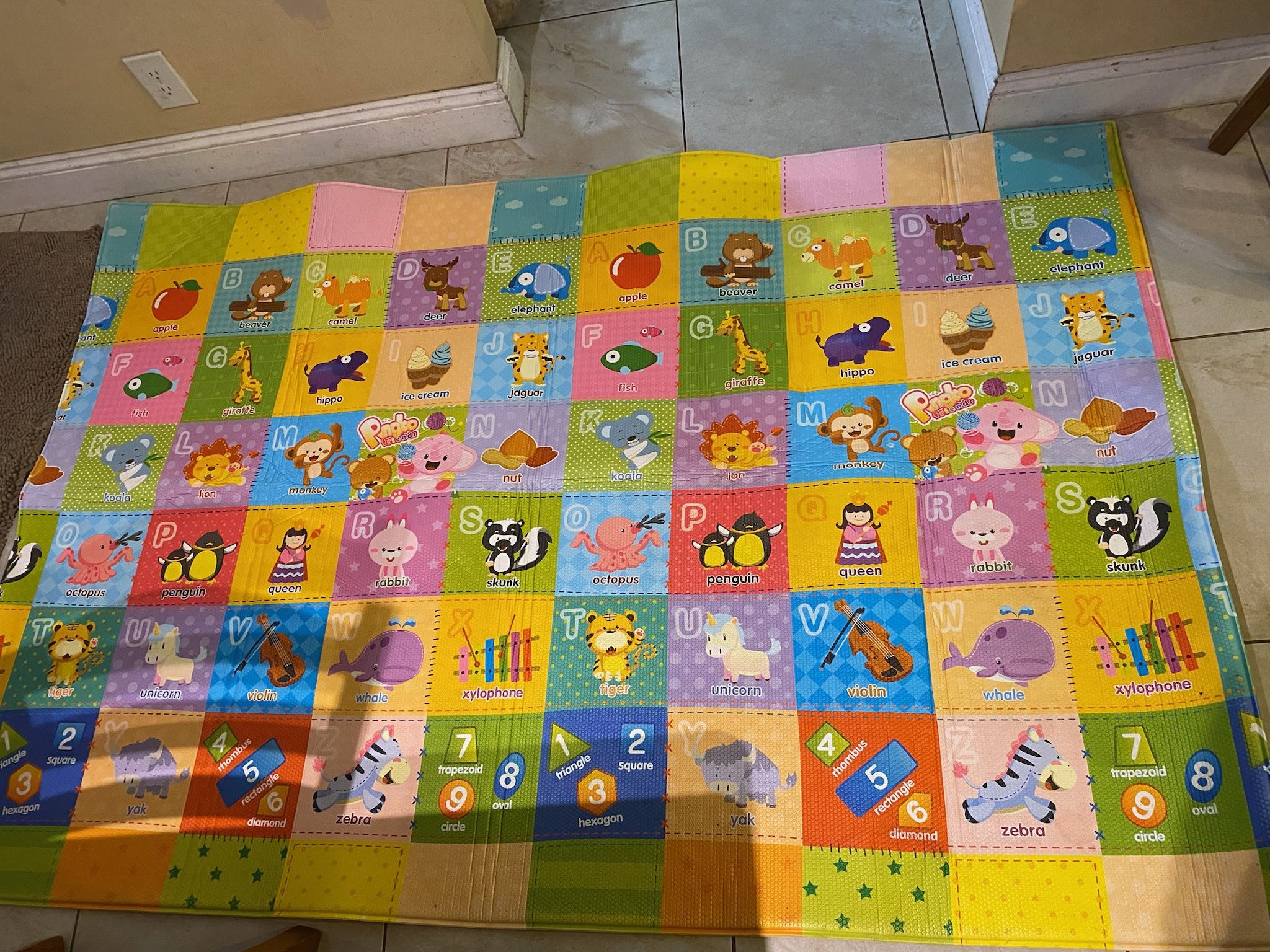 HUGE FOAM BABY PLAY MAT - Tummy Time Kid’s Carpet - See My Other Items 😀