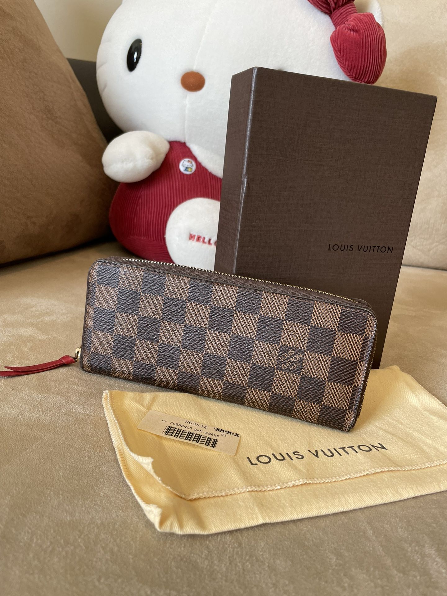 Clemence Cloth Wallet Louis Vuitton Red In Cloth