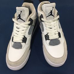 Nike Air Jordan 4 US 8.5 For Men’s Shoes In Beige/white 