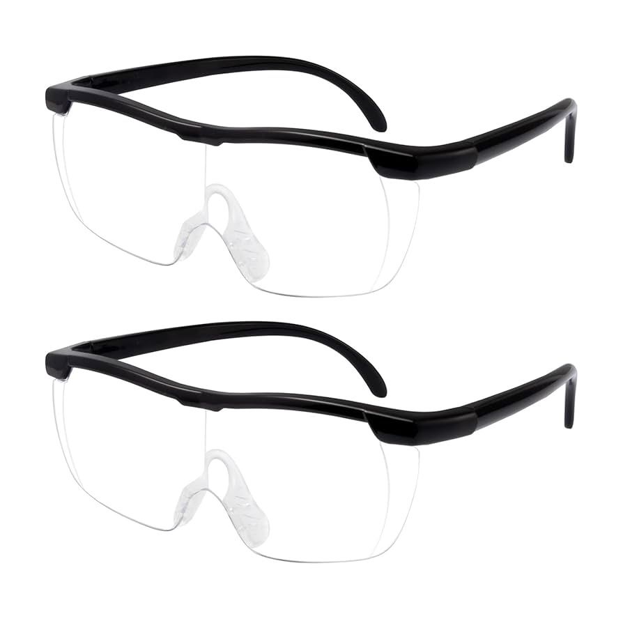 OKH 160% Magnifying Glass – 2 Pack (Handheld & Hands-Free)