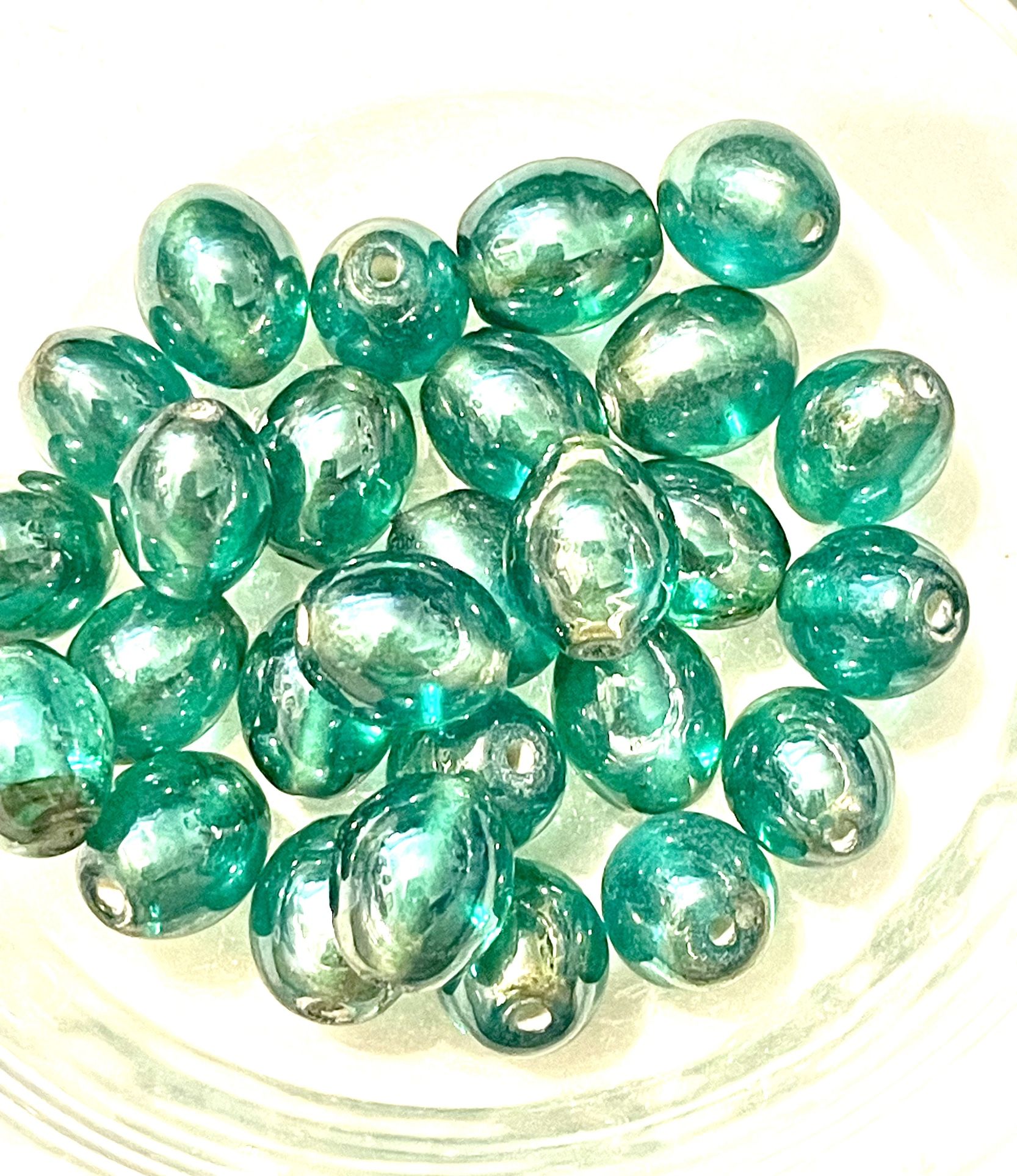 Lot If Turquoise Glass Beads