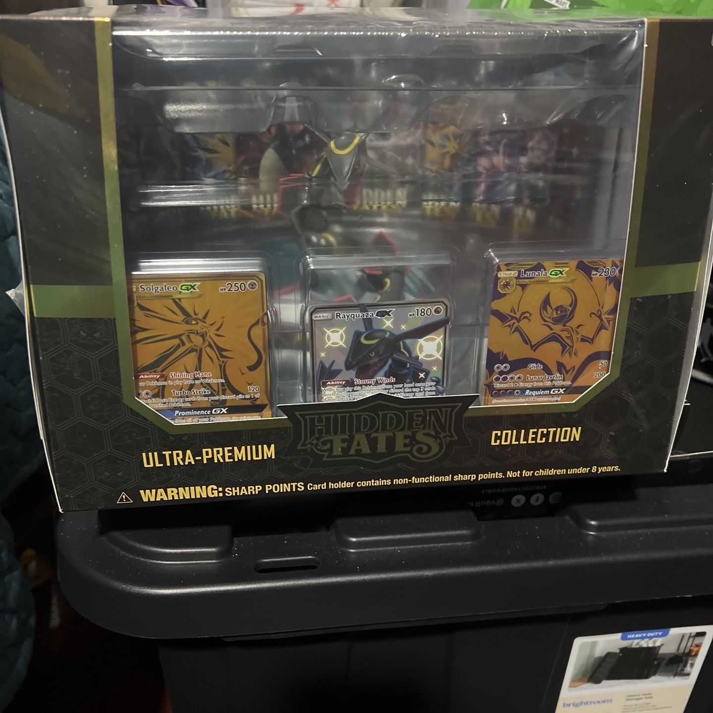 pokemon trading card game hidden fates ultra premium collection TCG: Sun & Moon Also included is a cool Shiny Rayquaza card holder to show off your favourite card. *THE $100 BOX OF POKEMON