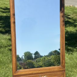 Large Vintage Wood Mirror