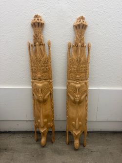 Balinese wooden wall art