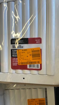10 $ for wholesale for 10 total 100 $ Everbilt 10x8 White Aluminum Ceiling Register