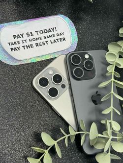 Apple iPhone 15 Pro - Pay $5 DOWN AVAILABLE - NO CREDIT NEEDED