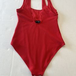 Pre-Loved Women’s H&M Red Swimsuit - Size Large