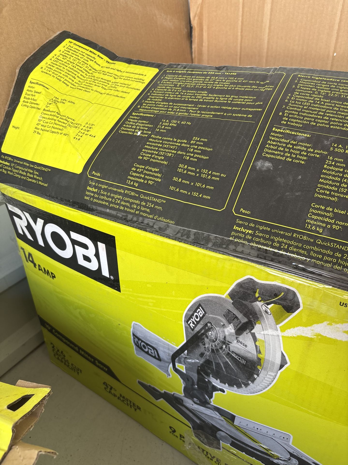 Ryobi 14 Amp Compound Miter Saw
