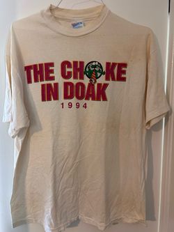 VTG 1994 The Choke In Doak Shirt XL FSU vs Florida Gators Nice Tie Distressed