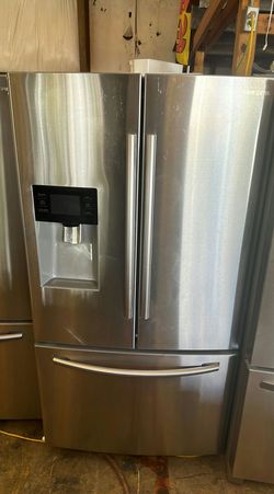 Modern Samsung French Door Refrigerator with Water Dispenser