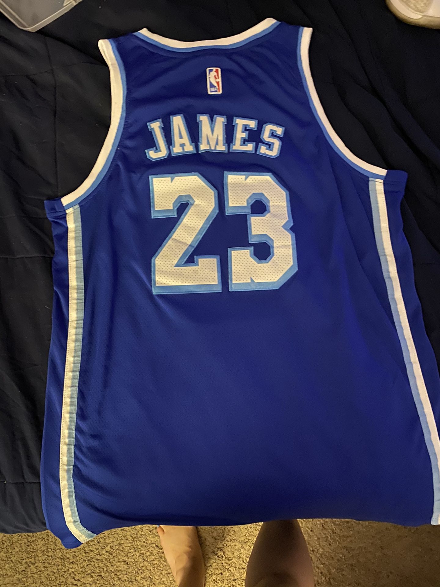 Lebron Nike Laker Crenshaw Jersey