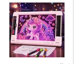 Rechargeable LED Drawing Board, 15 Inch 9-Color