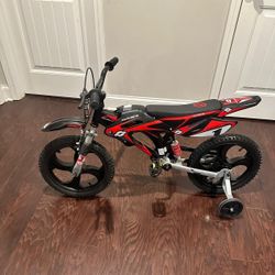 16" Hyper Motobike With Training Wheels