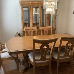 Ashley Furniture Formal Dining Table / China Cabinet  