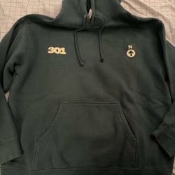 Logic Concert 301 Graphic Pullover Hoodie Dark Green
