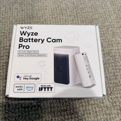 Brand New WYZE Wireless Outdoor/Indoor Battery Security Camera, 2.5K HDR Color Night Vision, Integrated Spotlight & Siren, Motion Detection, 2-Way Aud