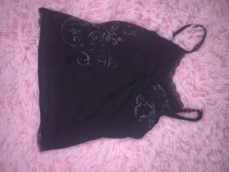 Y2k Black Lace Tank