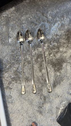 3 x 18 inch cooking spoons