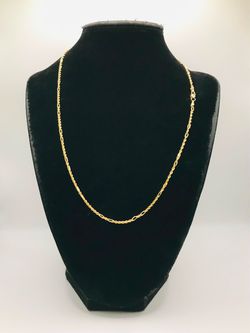 14k hollow milano chain
