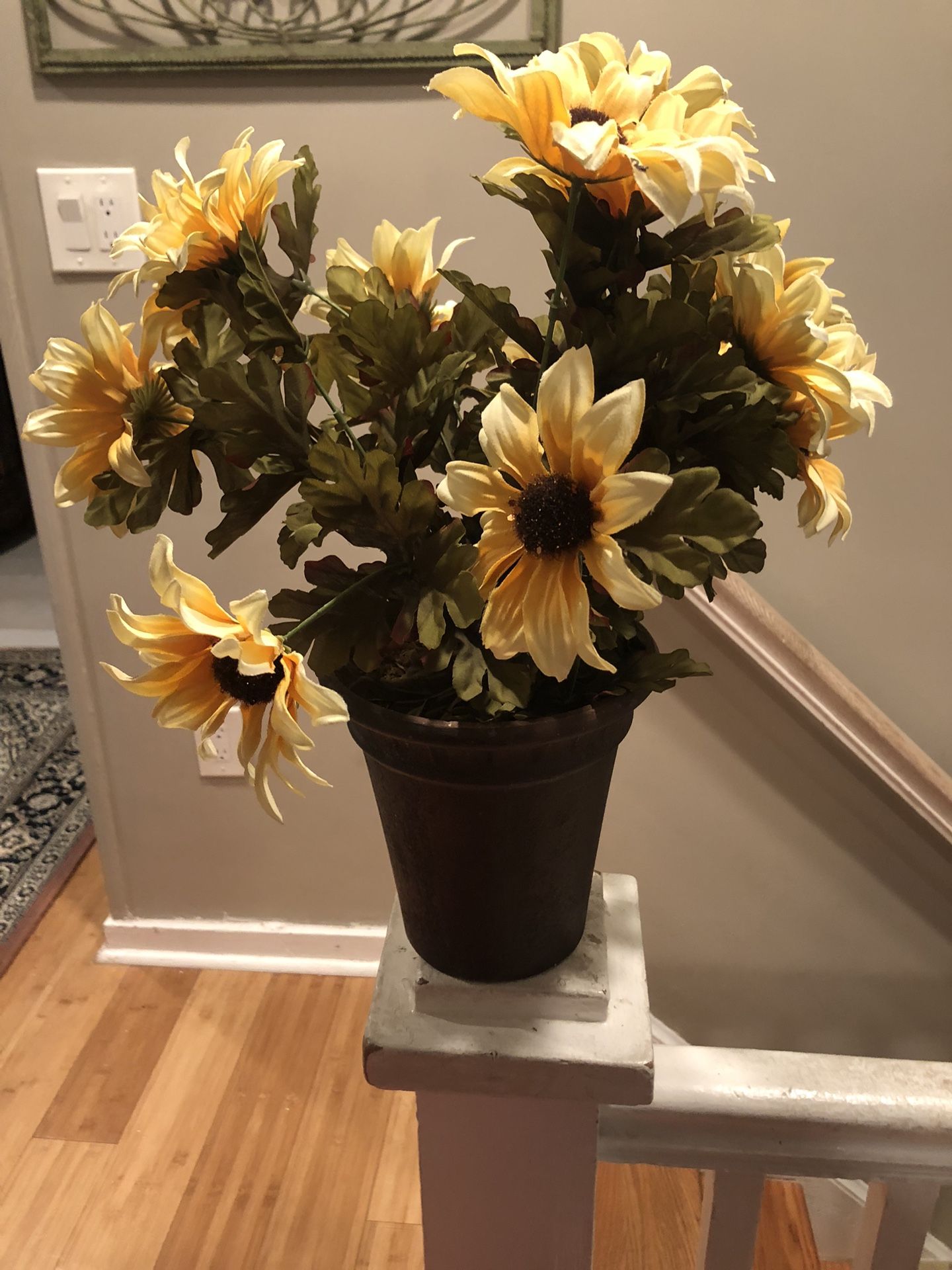 Attractive Faux Flowers In Vase