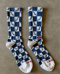 Chrome Hearts Checker Crew Socks