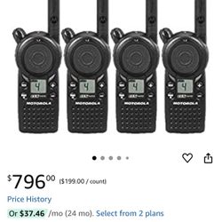 Motorola Walkie Talkie’s 