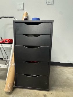 Modern Black Office Storage Cabinet & Drawer Units