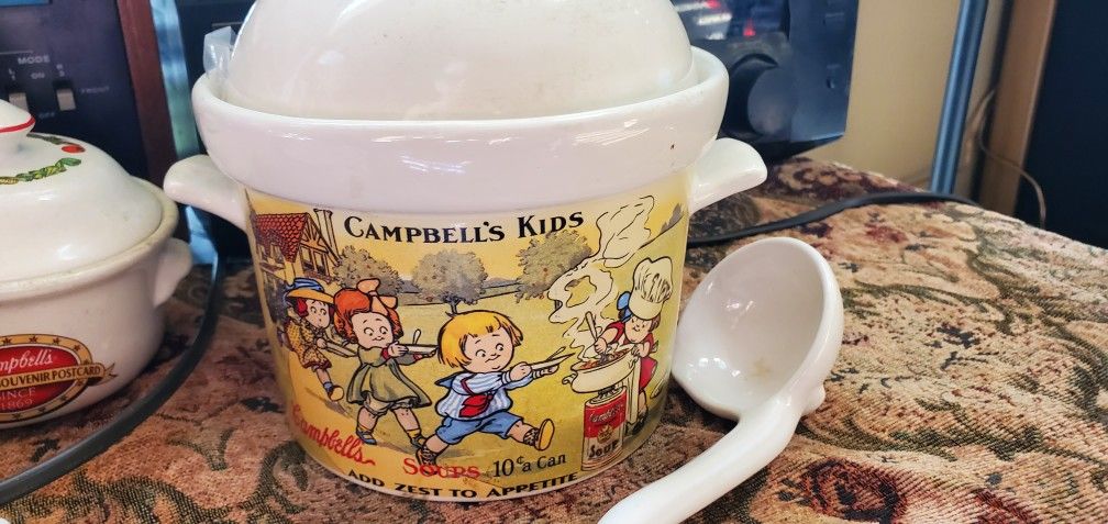 Campbell SOUP COLLECTION 2 SERVERS WITH LADELs Collectibles
