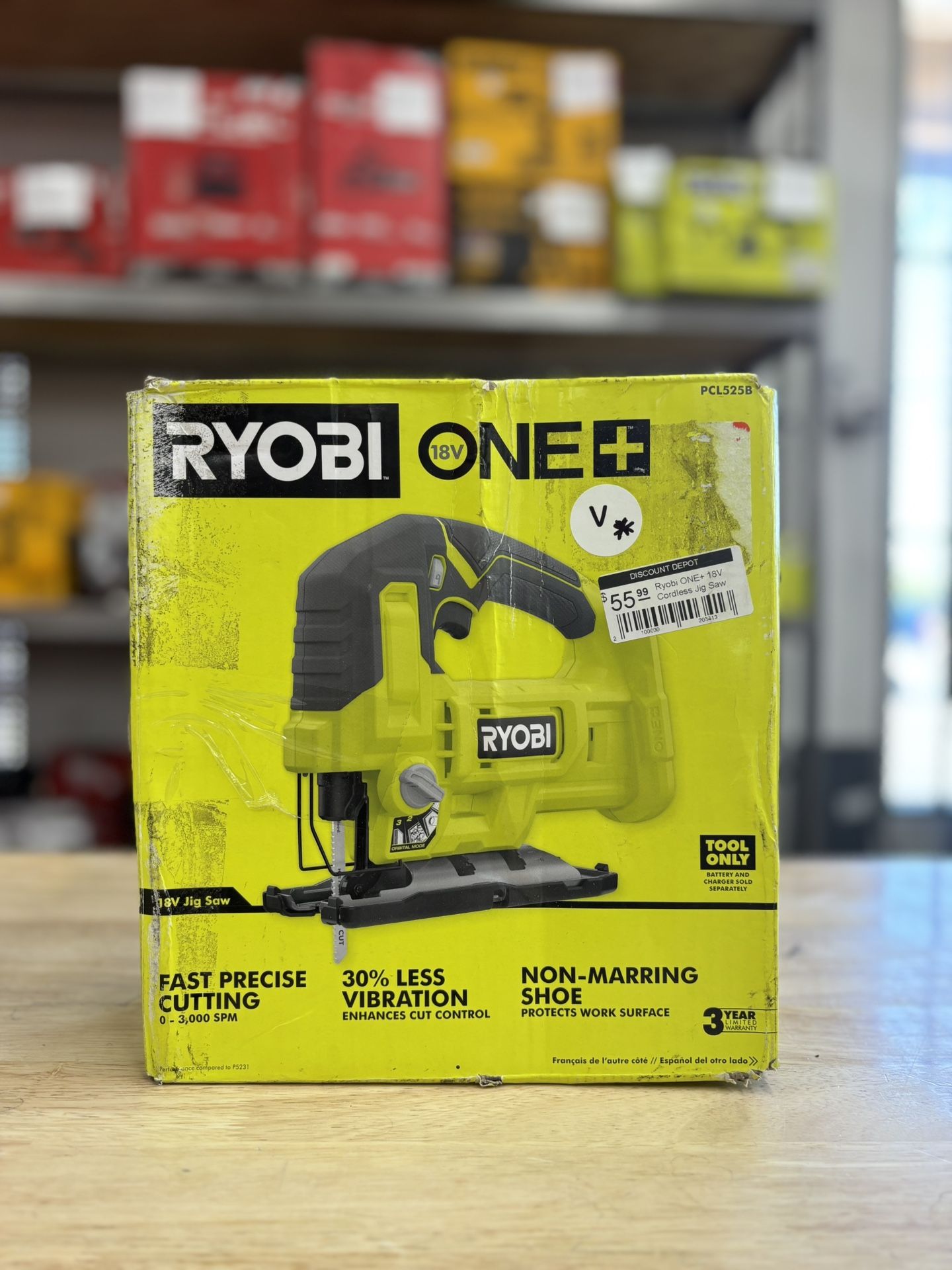 Ryobi ONE+ 18V Cordless Jig Saw (Tool Only)