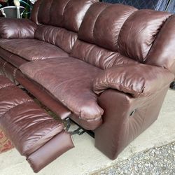 Leather Reclining Couch