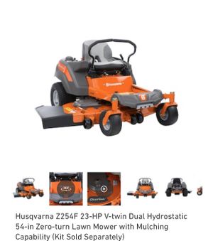 Photo Husqvarna Z254F 23-HP V-twin Dual Hydrostatic 54-in Zero-turn Lawn Mower with Mulching Capability