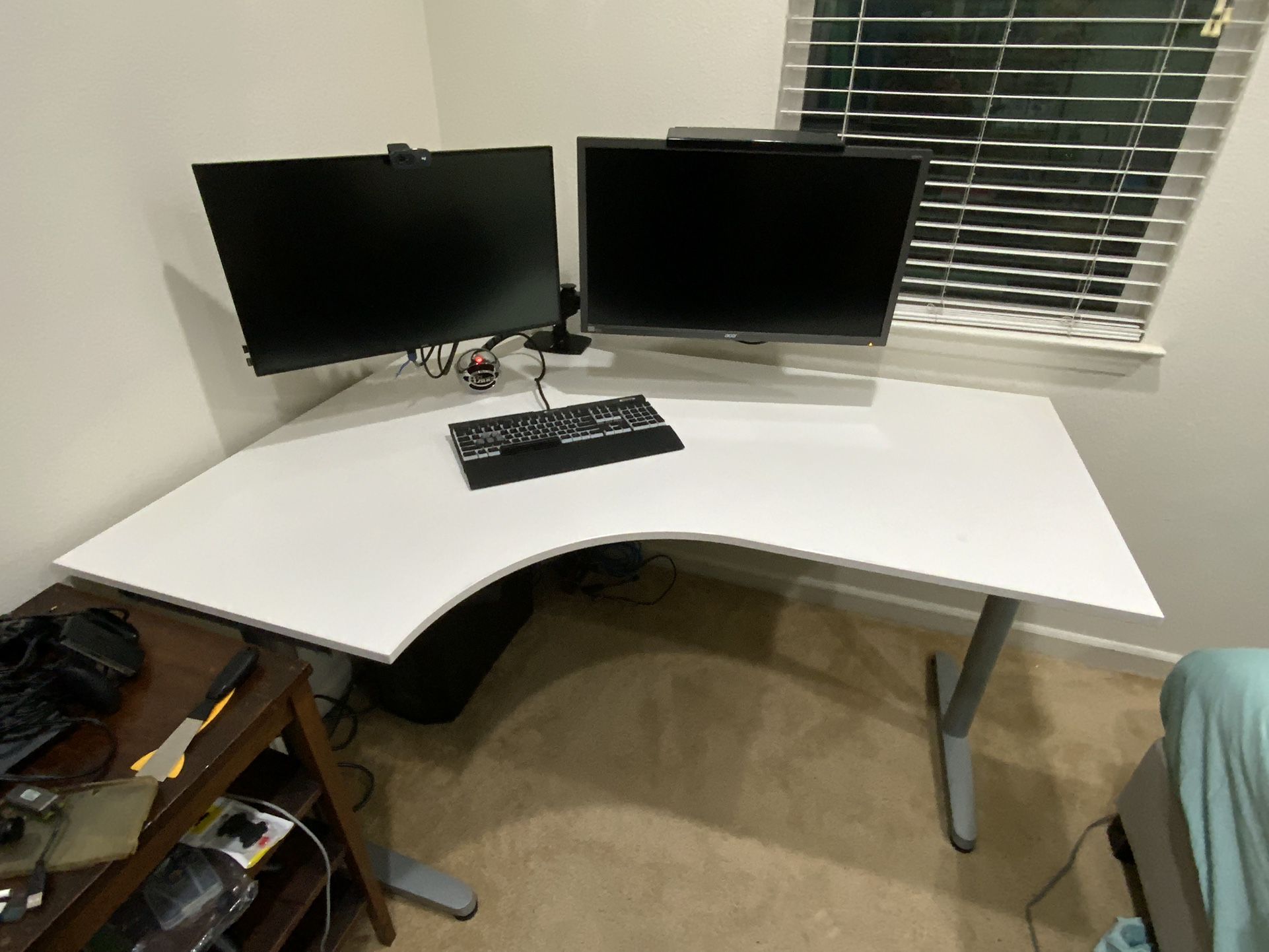 Large IKEA White Desk 