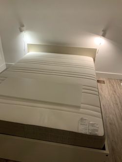 IKEA full size bed frame with mattress