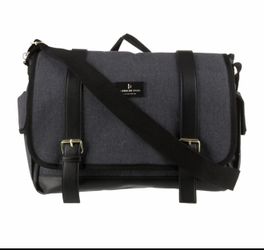 LONDON FOG Canvas Messenger Bag - Shoulder Strap - Denim - 100TH ANNIVERSARY Edition