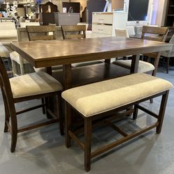 New 6pc Counter Height Dining Set