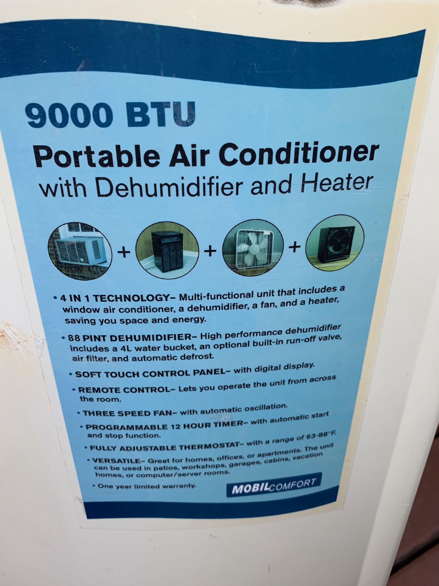 Potable air conditioner