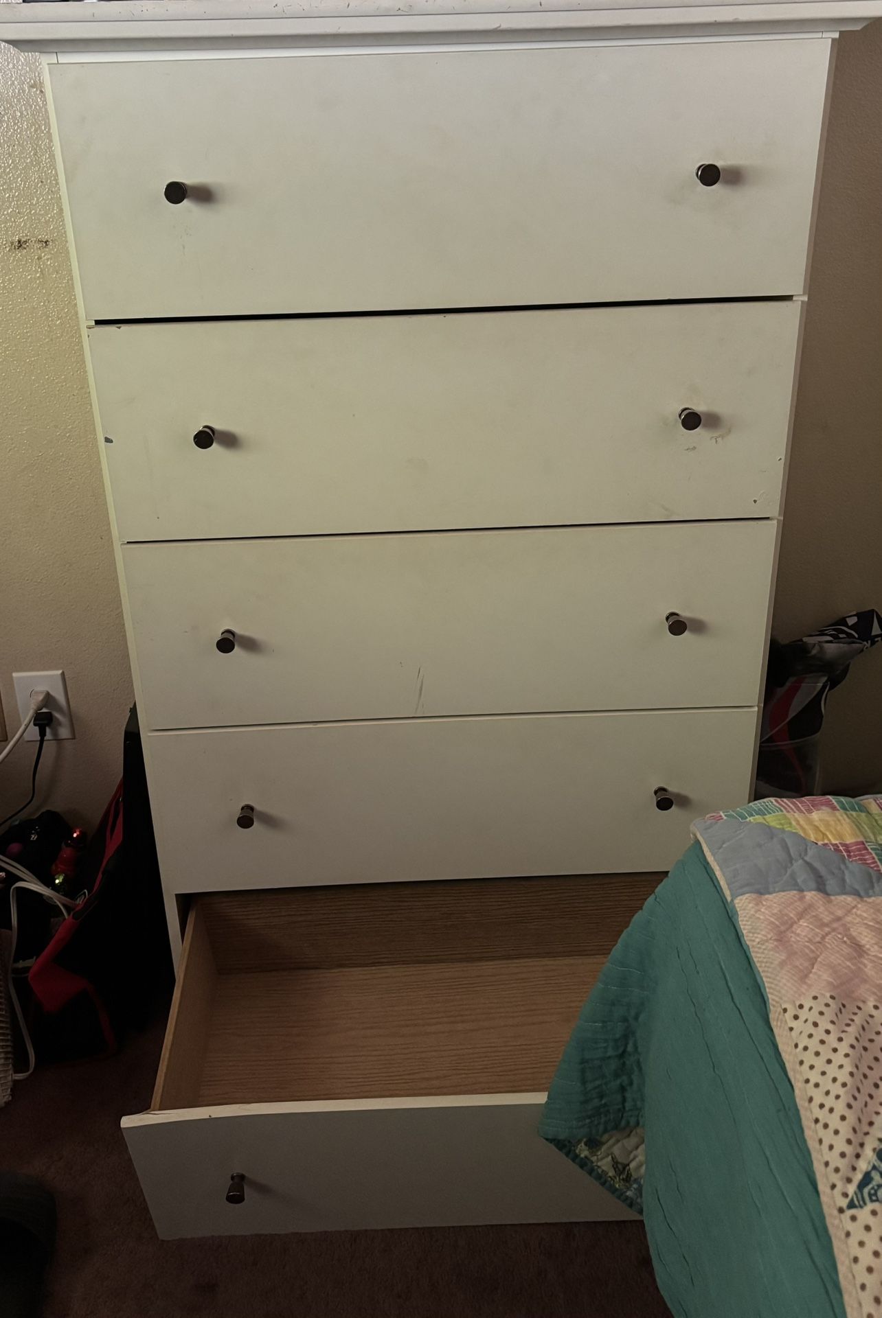 Upright White Dresser