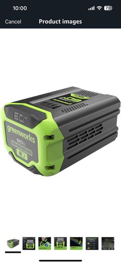 Greenworks 60V 5.0AH Ultra Power Battery | Provides Fade-Free Power for Maximum Performance | Compatible with 75 Tools