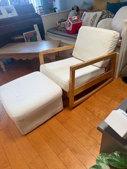 Chair with ottoman