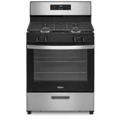 Whirlpool 30” 5.1 Cu. Ft. Freestanding Gas Range with Broiler Drawer Stainless Steel