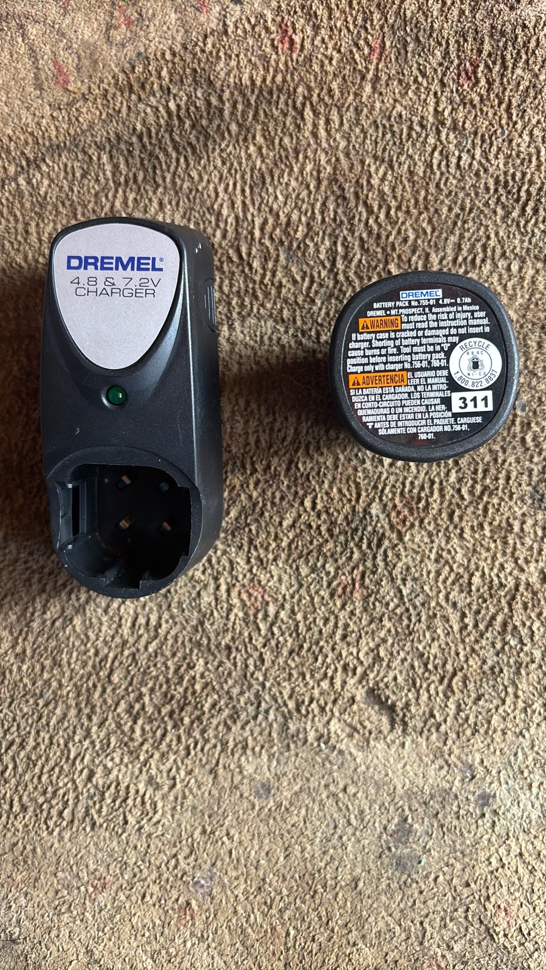 Battery and Charger For Dremel