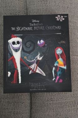 BRAND NEW ✨️SEALED  BOX~Disney Tim Burton's The Nightmare Before Christmas Prime Cardboard 3D 500 Pieces Puzzle.