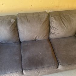 Black Fabric Couch 