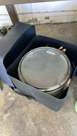 Drums, covers, and stand
