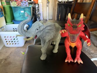 Dragon And Elephant, Large Figures Toys