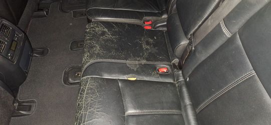 Nissan Pathfinder Black Leather Car Rear Seat Set