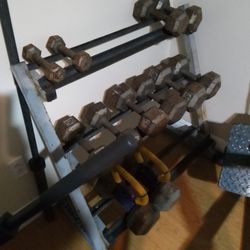 Barbell Weights With Rack