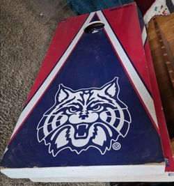 University of Arizona Corn Hole Two Solid Wood Boards. 2ft x 4ft