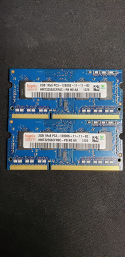 4GB (2×2GB) DDR3 PC3-12800S so-dimm laptop memory sticks